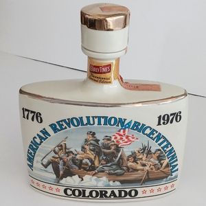 Early Time American Revolution 1776-1976 Bicentennial Decanter Colorado